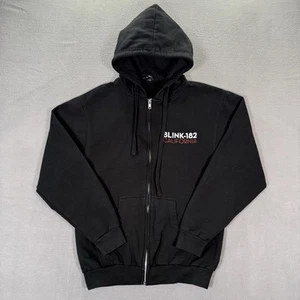 Blink 182 Hoodie Herren M schwarz California Tour Merch Full Zip Punk Rock Band Totenkopf - Bild 1 von 19