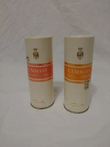 Vintage Coty L'Aimant And L'Origan 3.7 oz Talcum Powders. - Picture 1 of 9