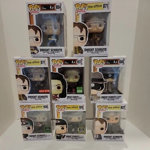 The Office Dwight Schrute Funko Pop Bundle; Lot has 8 Pops; 2 Exclusives 3 Con - Picture 1 of 6