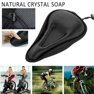 Ultra Soft Mountain Bike Seat Cover Comfort Cycling Bicycle Saddle Cushion PadEl - Picture 1 of 7