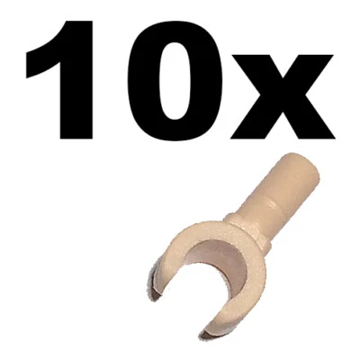 NEW LEGO - Figure Hands - Light Nougat x 10 - part # 983 hand Flesh - Image 1 of 2