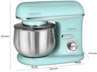 4004470603026 Bomann KM 6030 CB food processor 1100 W 5 L Mint colour Boman - Immagine 1 di 4