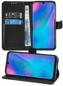 Huawei P30 Premium Leather Wallet Flip Cover Pouch Book - Picture 1 of 39