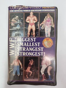 WWF WRESTLING'S BIGGEST SMALLEST STRANGEST STRONGEST COLISEUM VIDEO VHS 1985 - Foto 1 di 7