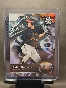 Tarjeta Bowman Platinum Ice Prospect 2023 de Dylan Beavers - Baltimore Orioles - Imagen 1 de 6