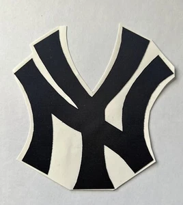 NEW YORK YANKEES “NY” NAVY OFFICIAL TACKLE TWILL JERSEY CHEST PATCH - Picture 1 of 3