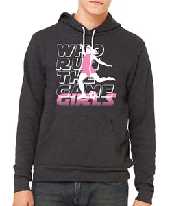 Sudadera con capucha Who Run the game Girls, mamá fútbol, sudadera con capucha de fútbol - Imagen 1 de 6
