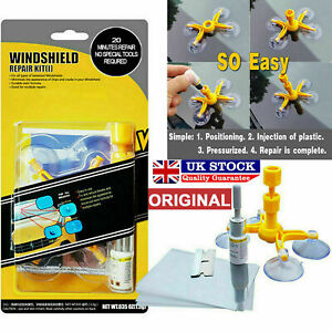 Premium DIY Windscreen Crack Repair Kit Car Chip Windshield Glass Wind Screen UK