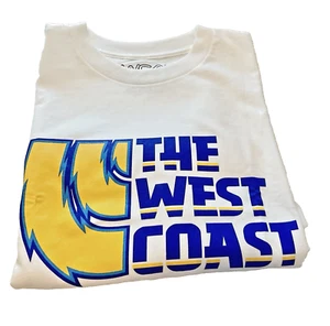 Neu mit Etikett West Coast Active Wear blau & gold The WC Grafik T-Shirt 3XL weiß - Bild 1 von 17