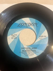 Bloodstone: "Natural High" 45 Record on LONDON Label...70s Soul HIT in VG++ - Picture 1 of 2