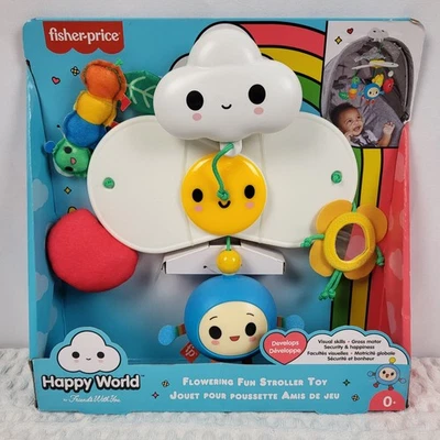 Cochecito Fisher Price Floración Divertido Clip En Juguete Móvil Mundo Feliz Nuevo en Caja Foto 1 de 4