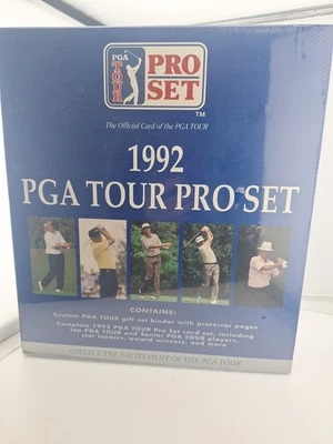 Sealed Factory 1992 PGA Tour Pro Set Golf Set Nicklaus Palmer Masters w/ Binder - Image 1 of 2