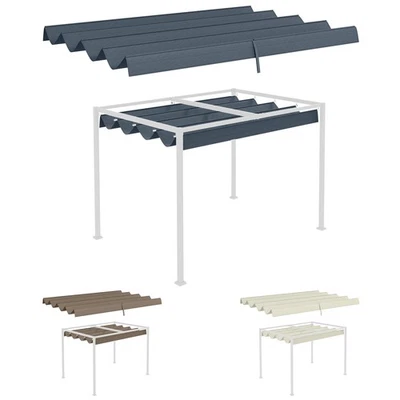 Ersatzdach für 2,85 x 2 m Pergola, wasserdicht einziehbar Welle Überdachung - Bild 1 von 4