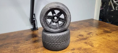 PROLINE RACING SET OF 2 ROAD RAGE 3.8" STREET TIRES 1177-11 USED 17MM Hex - Image 1 of 4