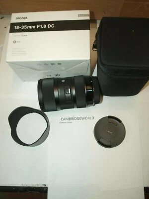 Sigma 18-35mm F1.8 DC HSM ART Lens for Canon  Black NEW in FACTORY BOX with CASE - Image 1 of 4