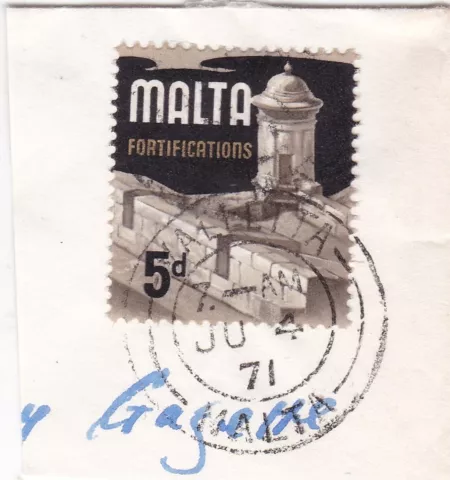 Valetta cancel Malta 1971 on Fortifications 5d SG 3337b VGC Cover