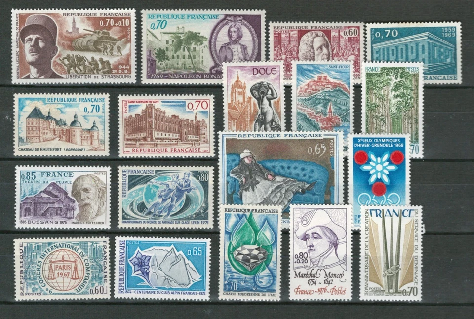 FRANCE EUROPE SELECTION CASTLES & COMMEORATIVE  MNH STAMPS  LOT(FR 531) - Image 1 of 1