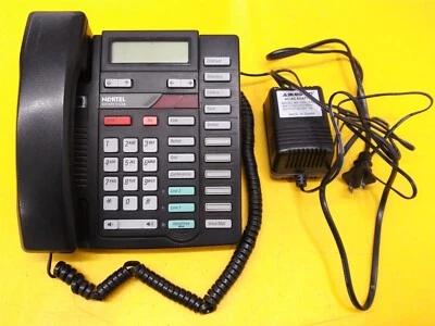 ⭐️⭐️⭐️⭐️⭐️ Nortel Aastra M9417 (A0652243) 2-Line Phone w Caller ID Black - Image 1 of 4