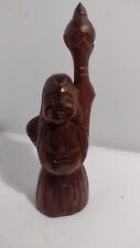Vintage Wood Carved Standing Buddha,One Hand Up 