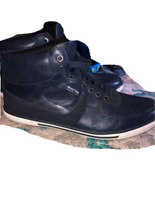 Kenneth Cole Reaction Highest Crown High Top Shoes 11.5M Navy Blue 2017 - Picture 1 of 10