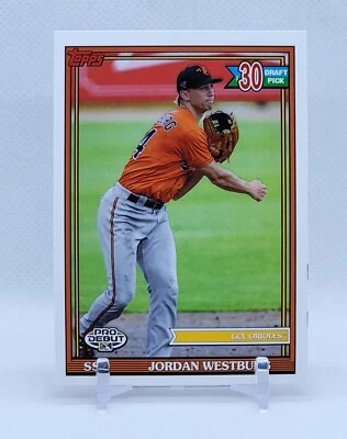 2021 Topps Pro Debut JORDAN WESTBURG ORIOLES #PD-186 - Image 1 of 2
