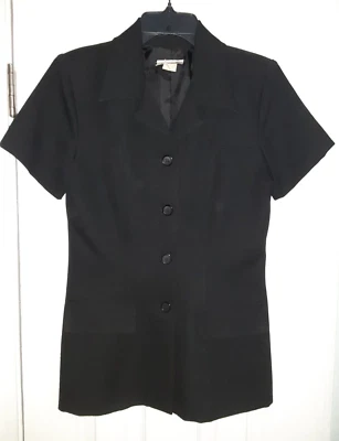 ISIS 4-Button Suit Jacket Short Sleeved Blazer Vintage 80's - 90's Size 7/8 M - Image 1 of 4