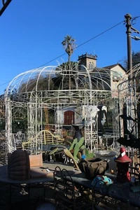 GAZEBO ROTONDO IN FERRO BATTUTO A MANO - ARTIGIANALE!!! 4,5MT. - Foto 1 di 5