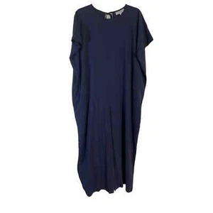 Diarrablu Navy Blue Loose Fit Wide Leg Jumpsuit Sustainable Lyocell Size Medium  - Picture 1 of 8