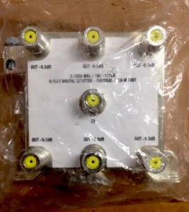 Extreme 6 Way Balanced HD Digital 1GHz HIGH Performance Coax Cable Splitter - BD - Picture 1 of 1