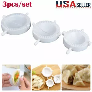 3Pcs/set DIY Dumpling Maker Mould Dough Press Meat Pie Pastry Empanada Mold Tool - Picture 1 of 11