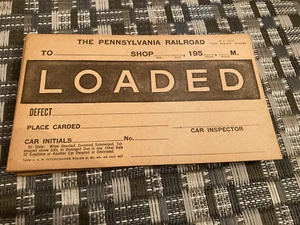 Pennsylvania Railroad 1951 Lot of 28 Car Inspector Cards Empty/Loaded - Picture 1 of 3