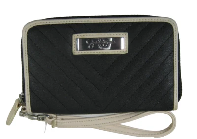Jessica Simpson Tania Black Zip Around Wallet Wristlet NWT - Image 1 of 4