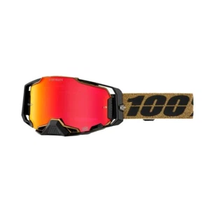 100% Armega Glory HIPER Red Mirror Lens Goggles - Dirt Bike Motocross Goggles - Picture 1 of 7