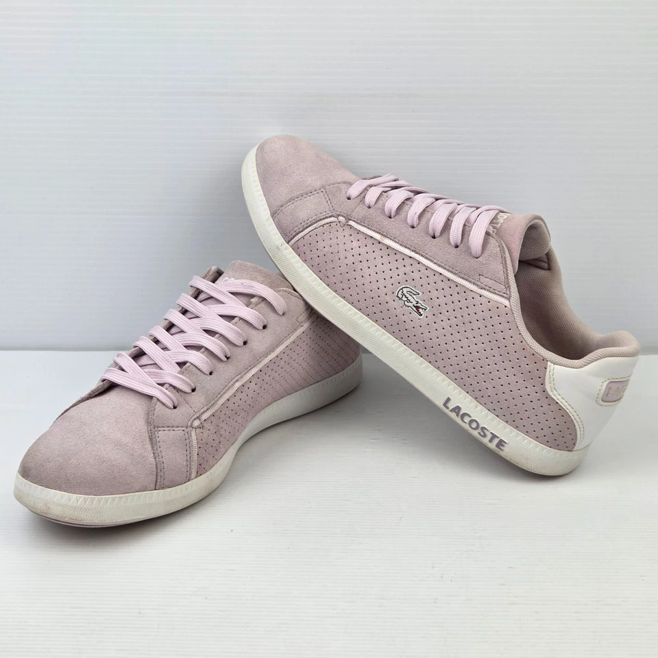 Lacoste Womens Graduate 119 4 Suede Casual Lifestyle Shoes Sneakers Pink US 10 - Image 1 of 4