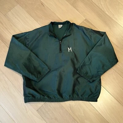 Vintage Surf Style Windbreaker Jacket Milwaukee Brewers Logo Size XL - Image 1 of 4