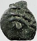 80BC Biblical Jerusalem Widow's Mite ALEXANDER JANNAEUS Coin HENDIN 1153 i121057