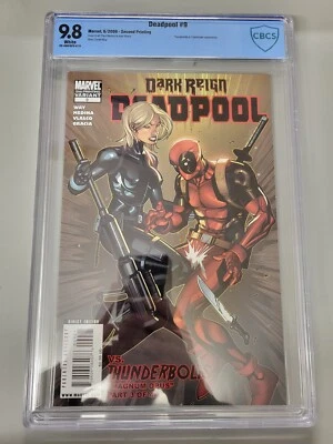 Deadpool #9 CBCS NOT CGC 9.8 Medina 2nd print Variant Cover Marvel Comics 2009 - Image 1 of 2