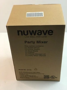 Nuwave Party Mixer 22193 Power Head, Pitcher, Blade, Lid, Manual NIB Blender - Picture 1 of 7