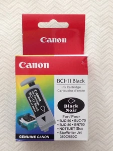 Canon BCI-11 Black 3 Boxed Ink Cartridges Pack Genuine - Picture 1 of 5