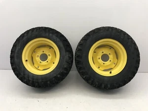 JOHN DEERE 24X12X12 PAIR OF RIMS AND TIRE GX345 GX335 X500 X520 X530 X540 - Picture 1 of 21