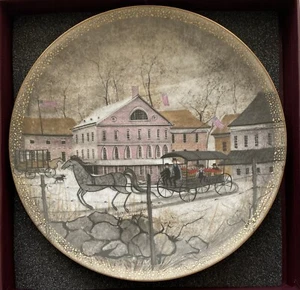 Market Day by P Buckley Moss Collectors Plate American Silhouettes #2007 - Picture 1 of 4