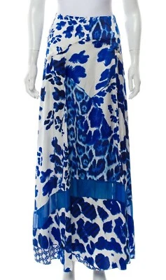 ¡OFERTA!  ROBERTO CAVALLI, SEDA, ESTAMPADO ANIMAL, MAXI, FALDA IT 38- XS Foto 1 de 4