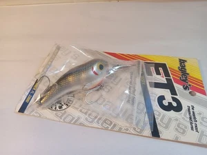 New Old Stock Bagley’s ET3 Crankbait Extra Tasty Silver Black Orange Bottom. - Bild 1 von 14