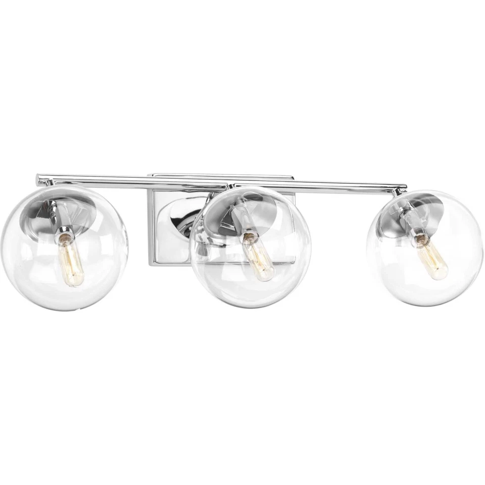 Progress Lighting P2856 15 Mod Three Light Bath Polished Chrome