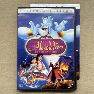 Walt Disney Aladdin (DVD 1992 2-Disc + Guide & Mini-Storybook) Original Animated - Image 1 of 4