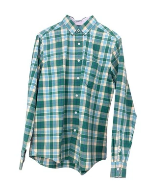 Hawkings McGill Men's Green Plaid Long Sleeve Shirt Size Small - Image 1 of 4