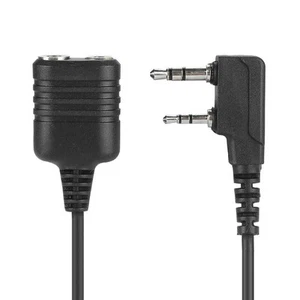 2-pinowy Walkie Talkie Zestaw słuchawkowy Adapter Kabel do radia Kenwood Bao Feng - Zdjęcie 1 z 10