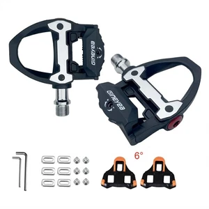 Road Bike Clip Pedals, Clipless Road Cycling Pedals with Cleat Compatible wit... - Picture 1 of 9