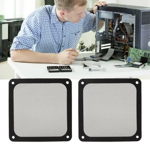 (Black)Cooler Fan Dust Mesh Cover Easy Installation Magnetic Frame Pressure - Afbeelding 1 van 12