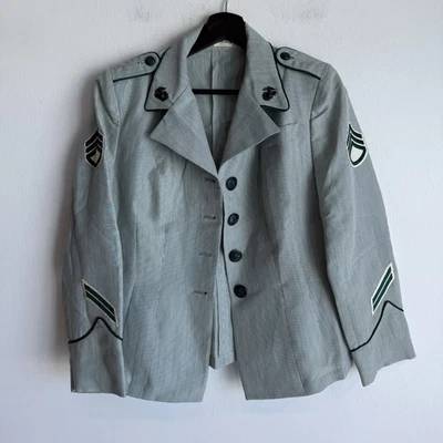 WWII USMCWR Seersucker Marine Corps Woman’s Blouse Jacket Named - Image 1 of 4